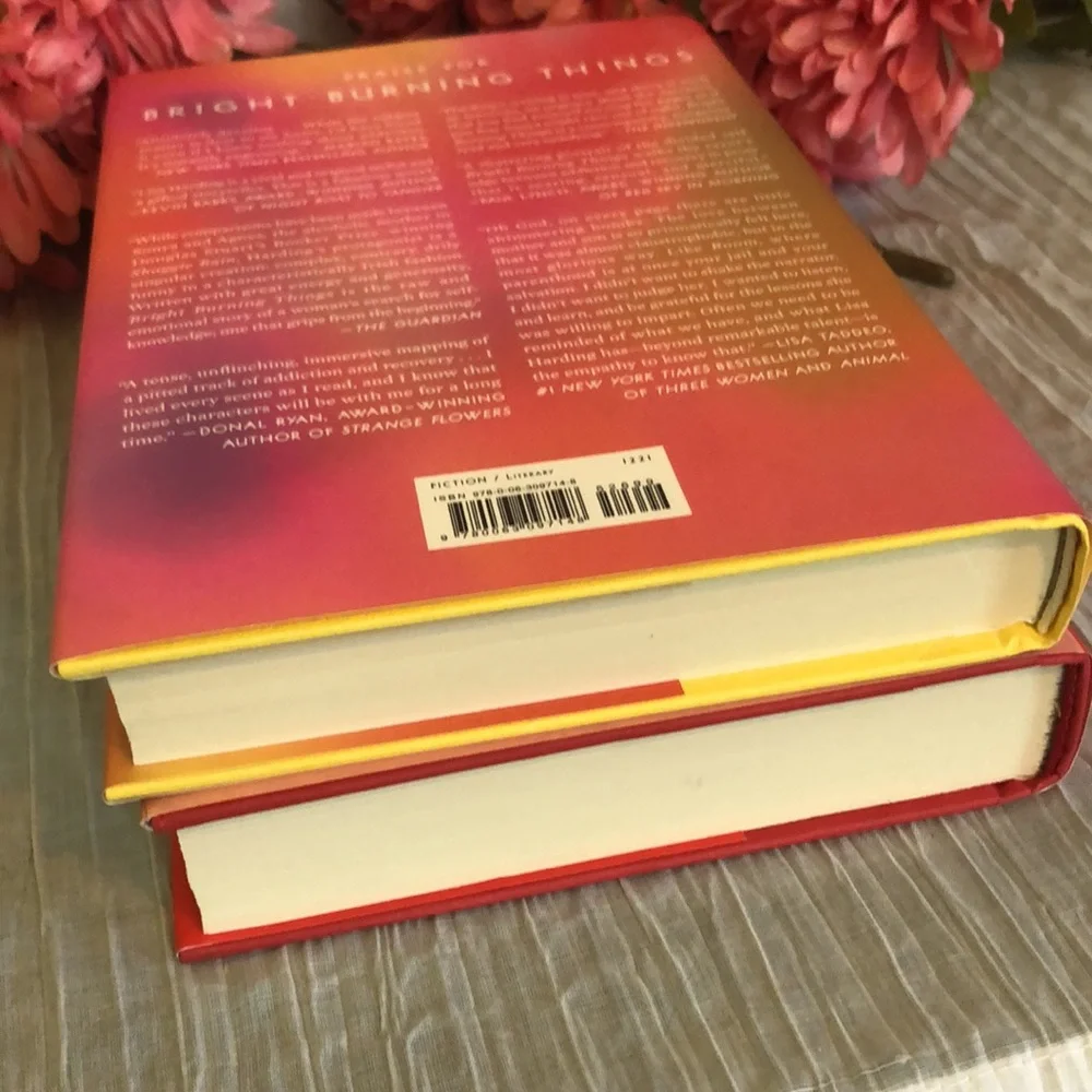 BRIGHT BURNING THINGS & MRS EVERYTHING lot of 2 hardcovers novels books